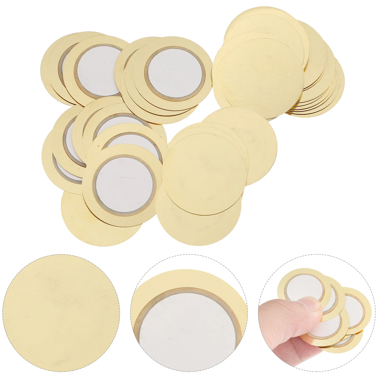 

50pcs Pickups Piezo Disc Drum Piezo Discs Drum Disc Ceramic Trigger Buzzer Piezo Ceramic Disc