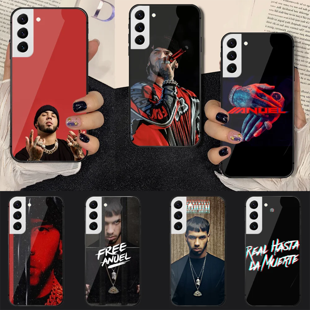 

Anuel AA Rapper Real Hasta Tempered Glass Phone Case Cover For Samsung Galaxy A S 9 12 13 20 21 22 32 33 Fe 5G Plus Ultra