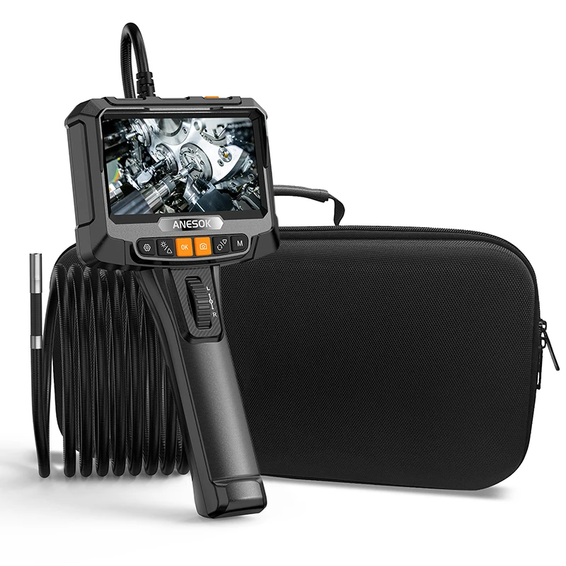 

360 Degree 8.5mm Double Lens 1.5m Semi Rigid Camera Hd Industrial Inspection Endoscope Screen Portable Endoscope Camera