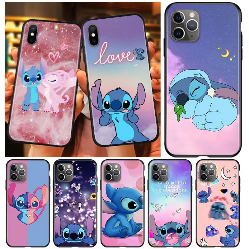 

Disney Stitch dot abomination little monster phone case For iPhone 14 13 12 mini 11 pro xs max X XR 7 8 plus