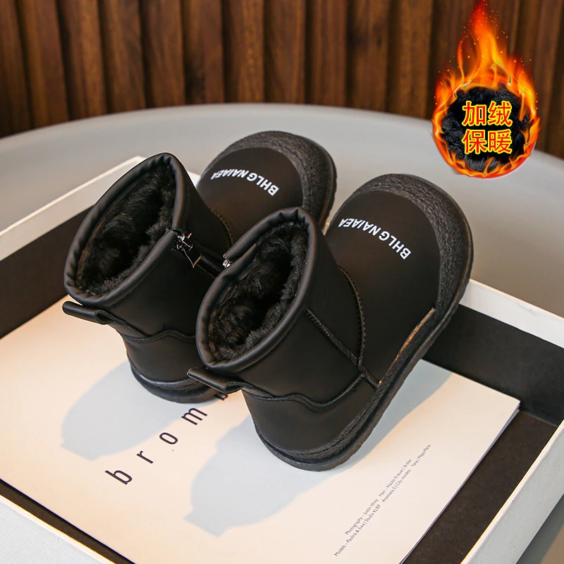 Детские зимние ботинки коллекция 2024 зимняя утепленная непромокаемая теплая