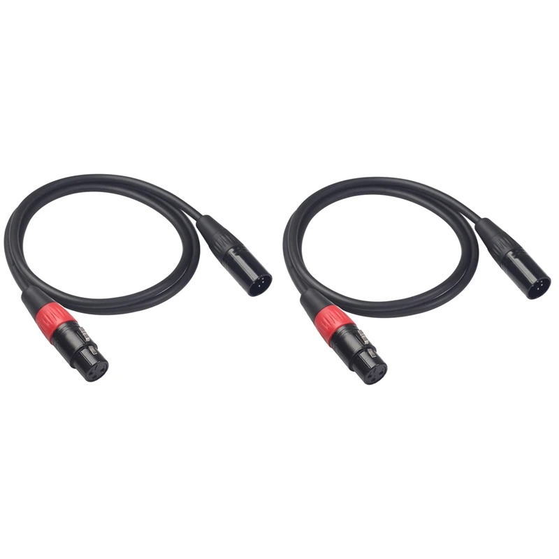 

XLR 5-контактный штекер к 3-контактному гнездовому кабелю-XLR5M к XLR3F - 2 упаковки