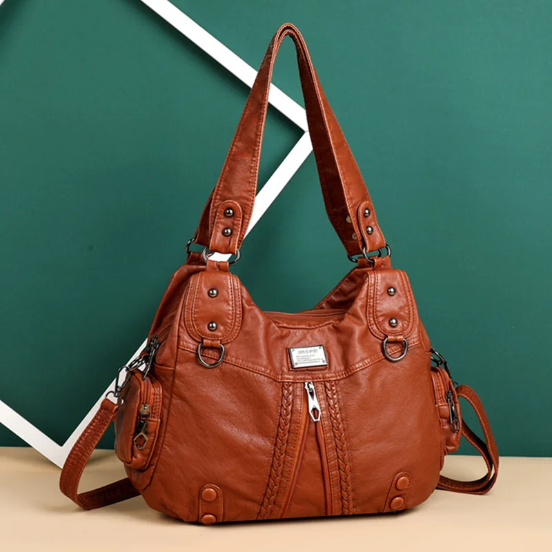 

Роскошные сумки из мягкой кожи, женские сумки, новая модная Высококачественная женская сумка-мессенджер, дизайнерская женская сумка через плечо от известного бренда