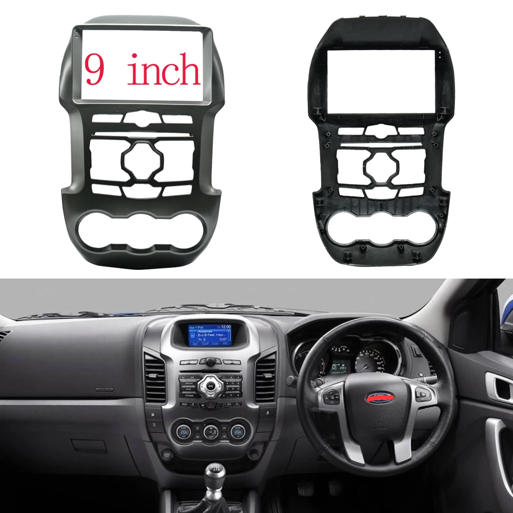 

Рамка для автомобильной аудиосистемы 2 din, 9 дюймов, адаптер для Ford Ranger 2008-2012, большой экран, 2 DIN, комплект для панели приборной панели