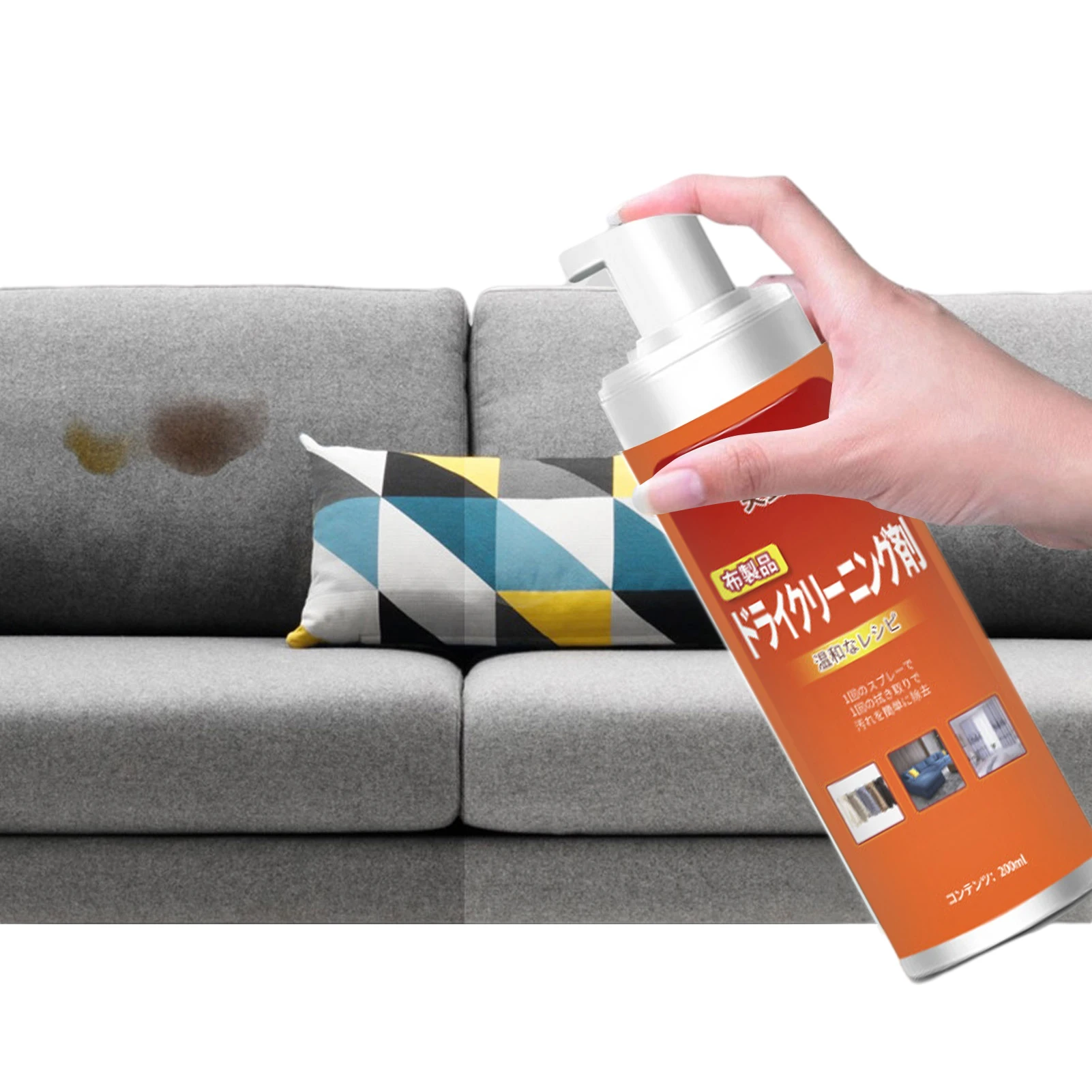 

Multi-purpose Foam Cleaner Stain Removal Cleaning Car Interior Home Cleaning Foam Spray For Down Coat Couch Rug Mattress