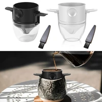 foldable coffee filter stainless steel drip coffee tea holder easy clean reusable paperless pour over coffee dripper 1pc