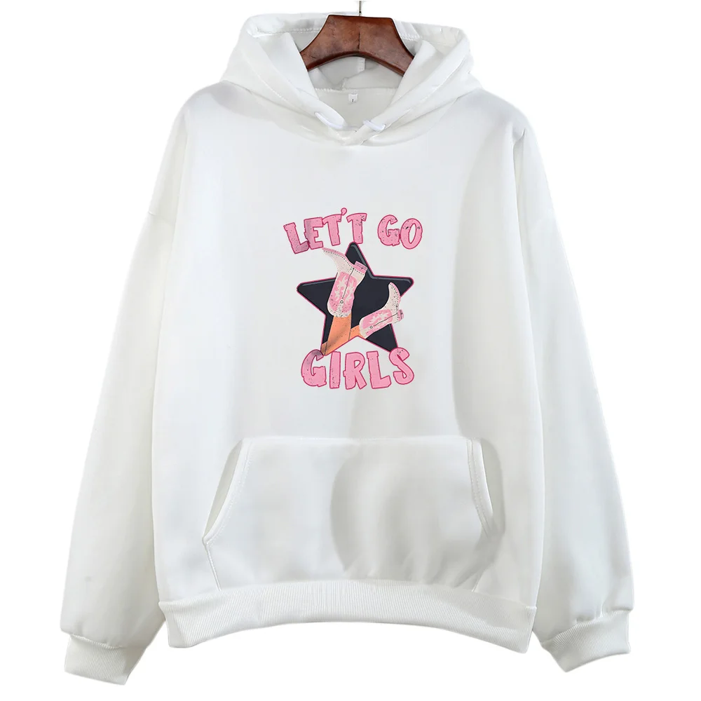 

Popular Album Let's Go Girls Print Clothes Women Aesthetic Fashion Sweatshirts Lovely Casual Hoody Kawaii Graphic Pullovers