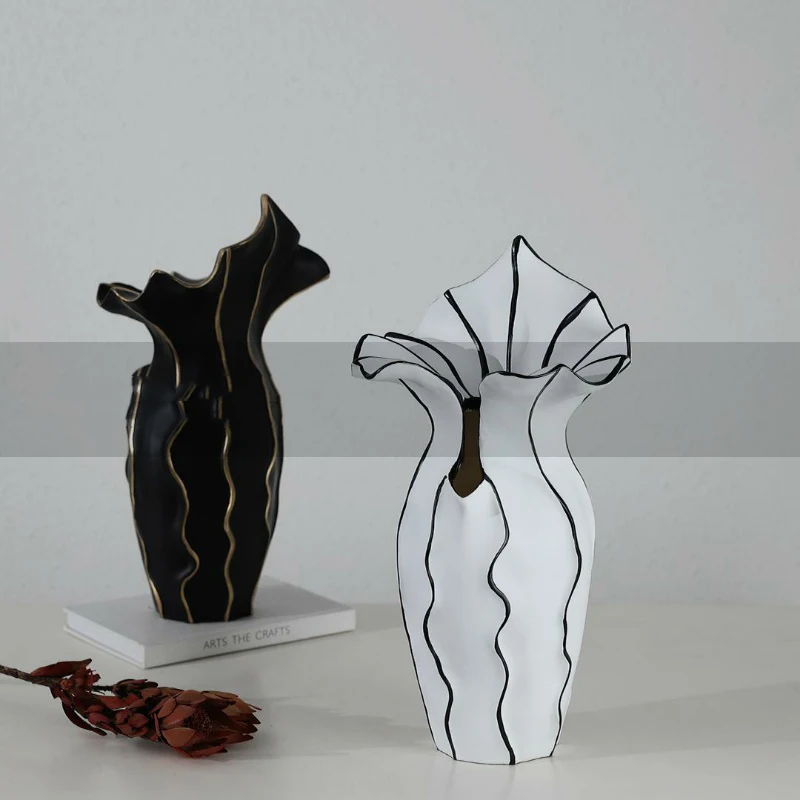 Скандинавский стиль абстрактное искусство полосатый цветок распродажа офисная