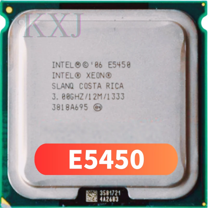 Бывший в употреблении процессор Xeon E5450 3,0 ГГц 12M 1333 МГц работает на материнской плате lga 775 без адаптера