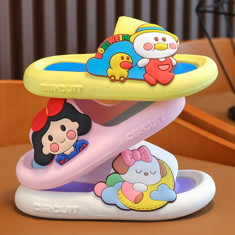 Children's Summer Small and Medium-sized Indoor Home Slippers Baby  External Wear Sandals