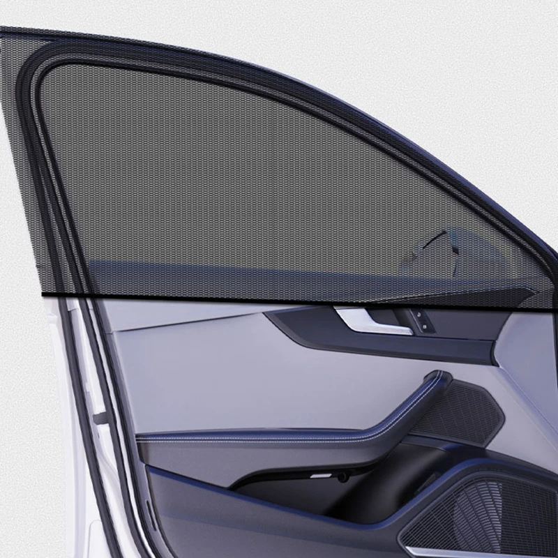 

Universal Car Window Black Net Car with Anti-mosquito Insect Ventilation Breathable Shading Cooling Car Door Screen Window 2pcs