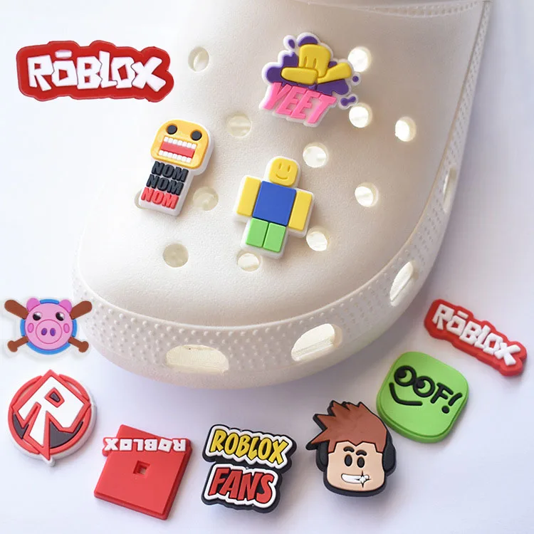 Аксессуары для обуви Roblox Кроксы подвески детская обувь с отверстиями