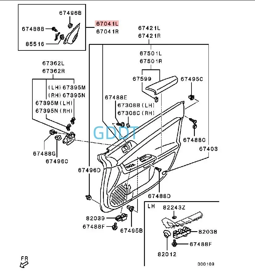 2-х шт. крышка звукового сигнала передней двери для Lancer CX CY CZ 7221A223 накладка на переднюю дверь, створка динамика, крышка трубы на стойку для EVO (art.: 3920cac10e294) - 3920cac10e294