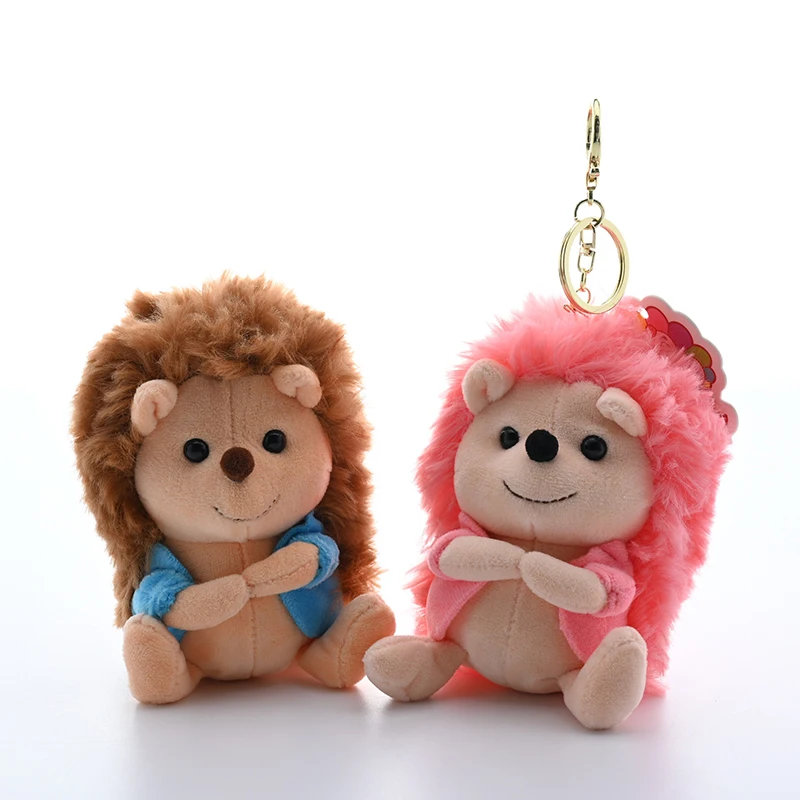 Мультяшная милая пара маленькая кукла-ежик брелок забавная плюшевая кукла
