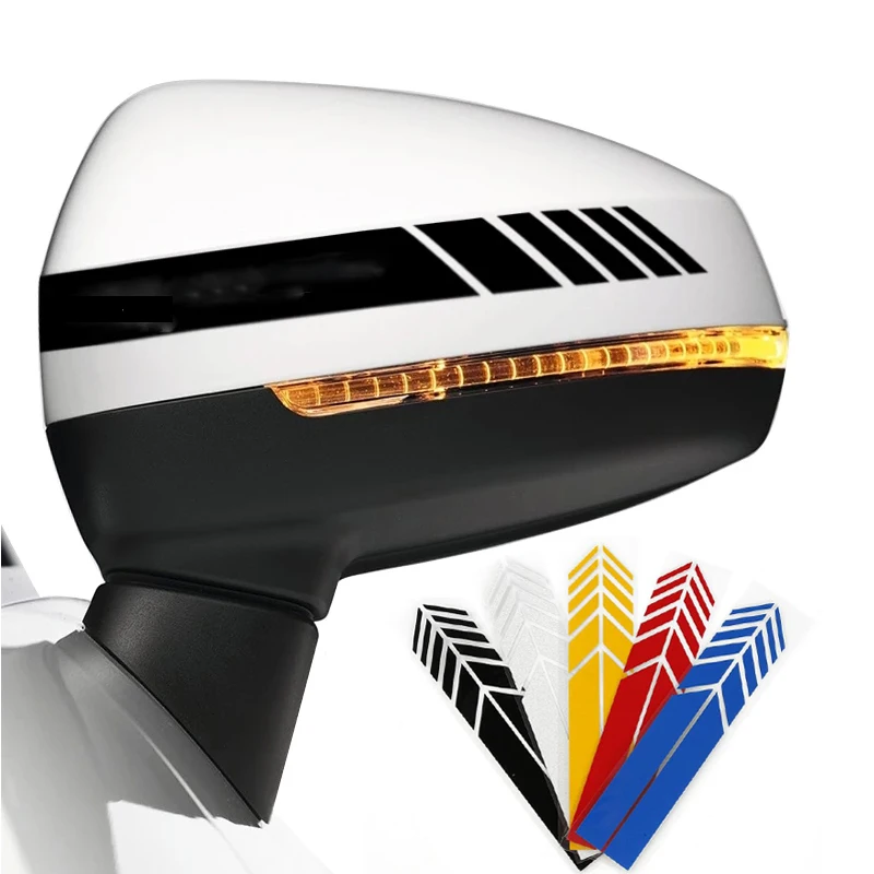 2Pcs Car Waterproof Racing Sticker Rear View Mirror Decor Decal For Mitsubishi ASX Lancer x 10 Outlander 3 Tesla model Y S X | Автомобили