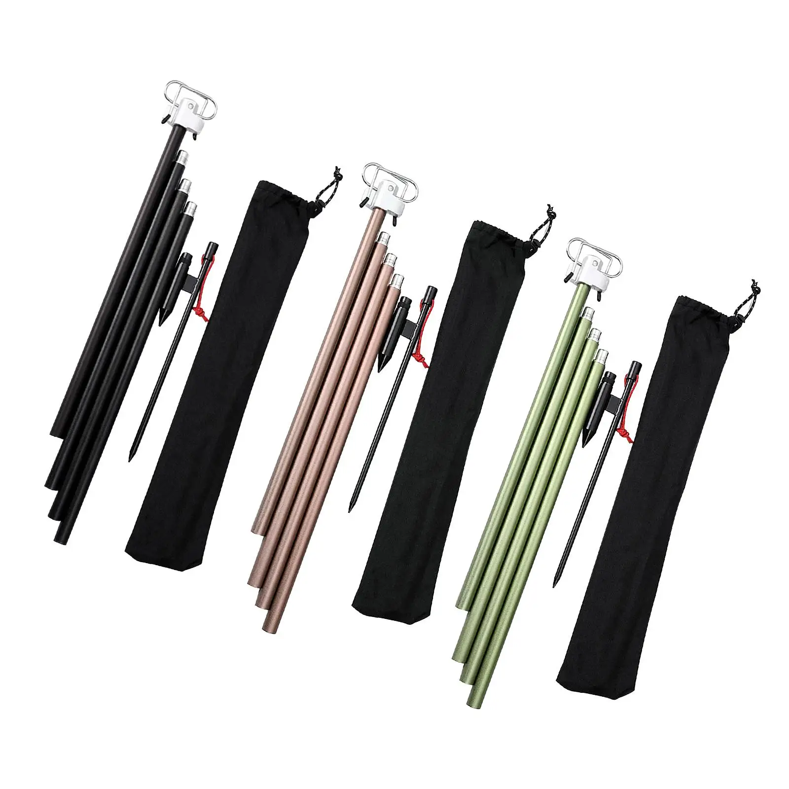 

Portable Camping Lantern Stand Collapsible Hanging Hanger Hiking Garden BBQ