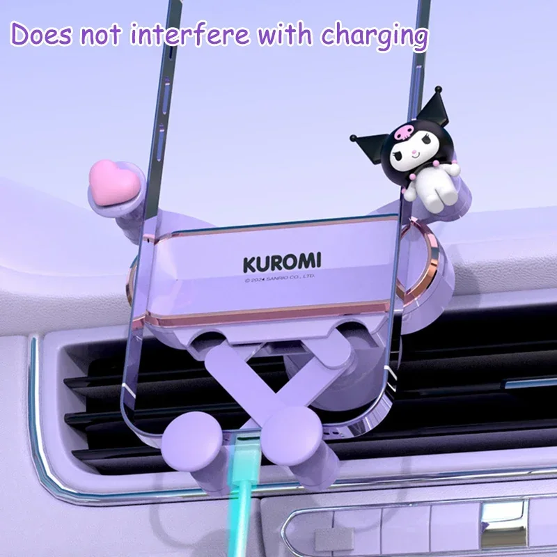 Автомобильный кронштейн Sanrio Kuromi гравитационный автомобильный навигационный