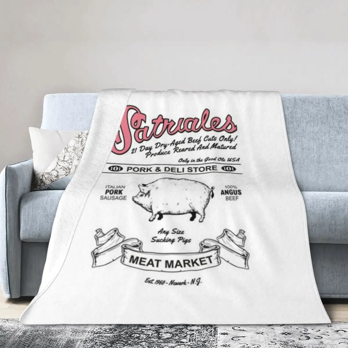 Satriale S Pork Deli Store Обед Ультрамягкое одеяло из микрофлиса