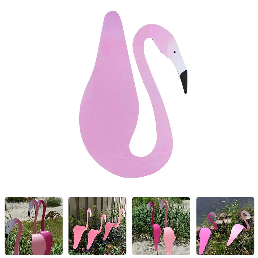 

Outdoor Christmas Decorations Flamingo Windmill Yard Swirl Lawn Practical Party Bird Pvc Backyard