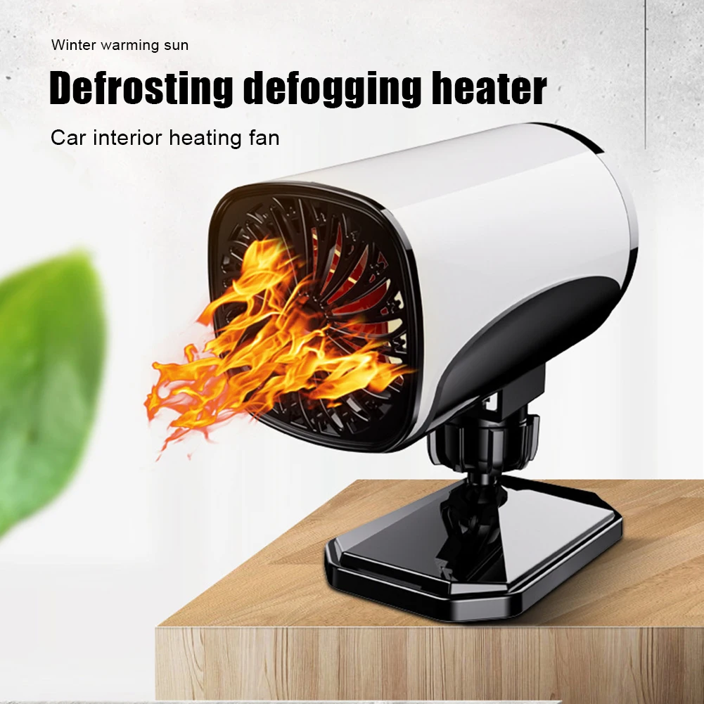 

Winter Car Heating Fan 150W 2 in 1 Portable Car Heating and Cooling 360 Degree Rotating Defroster Defogger 12V 24V Car Heater