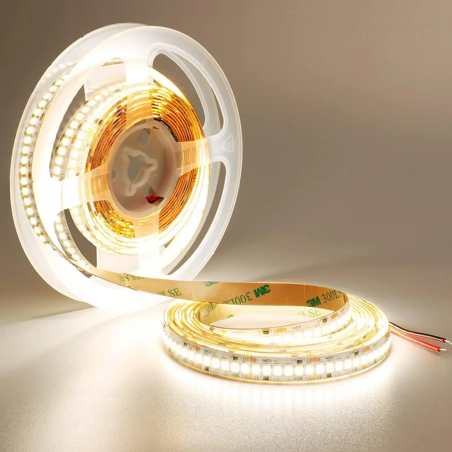 

Светодиодная лента 24В SMD 2835 тёплый белый 5м/10м