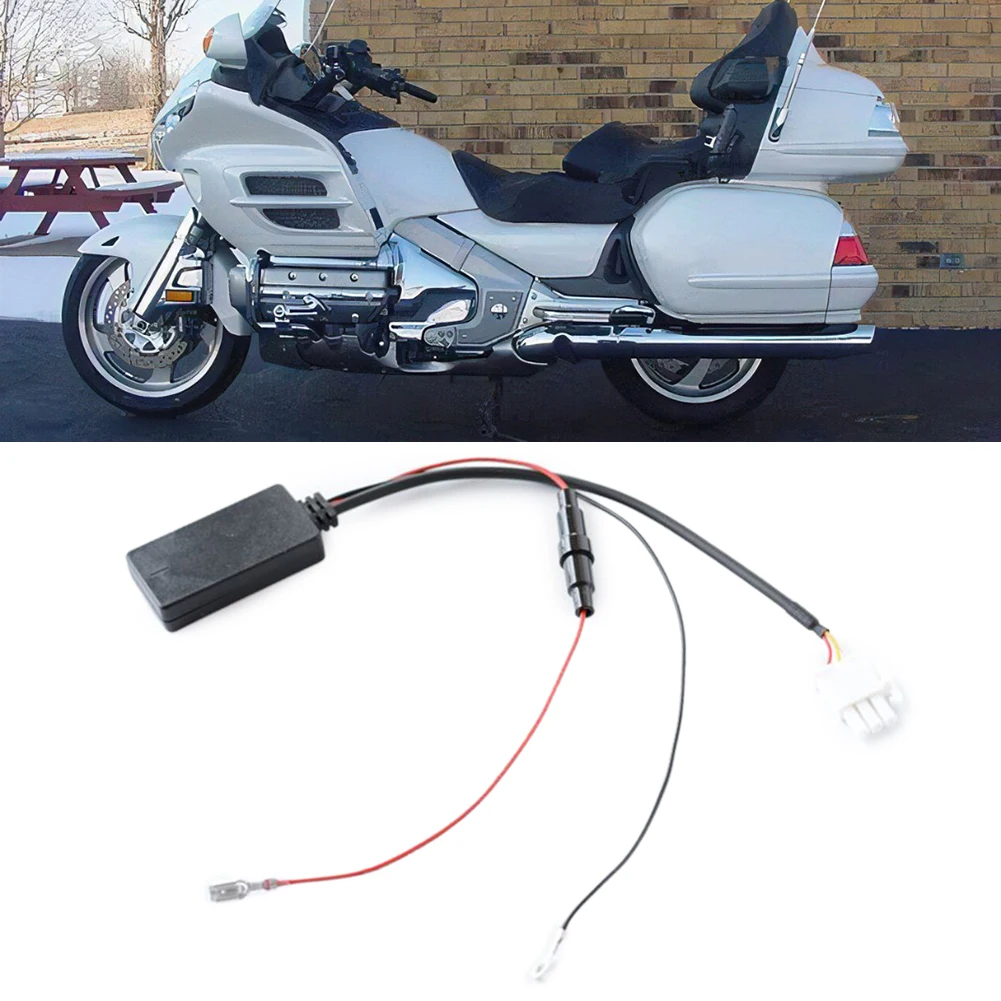 

Bluetooth Adapter For Honda For GL1800 Bluetooth Module Radio Stereo AUX Music Cable BT Call Handsfree Motorcycle Accessories
