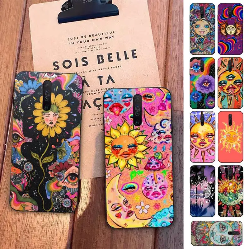 

Indie Hippie Art Phone Case for Redmi 5 6 7 8 9 A 5plus K20 4X S2 GO 6 K30 pro
