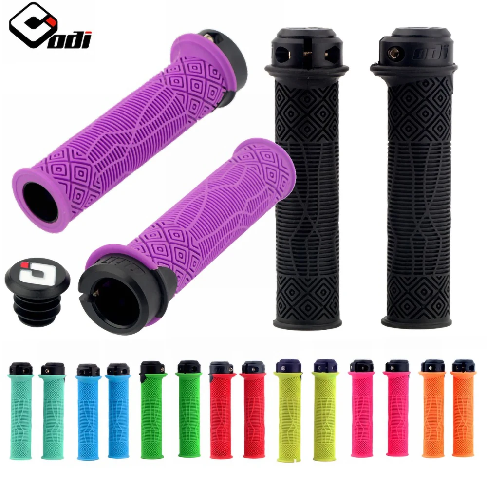 

ODI MTB велосипедный резиновый захват запираемый 22,2 мм мягкий Противоскользящий конец для складывания BMX XC баланс велосипедный захват велосипедные аксессуары