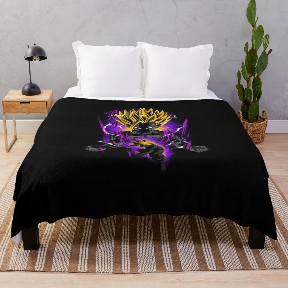 

Attack of the Son Throw Blanket Anti-Pilling Flannel Travel Blanket Tufting