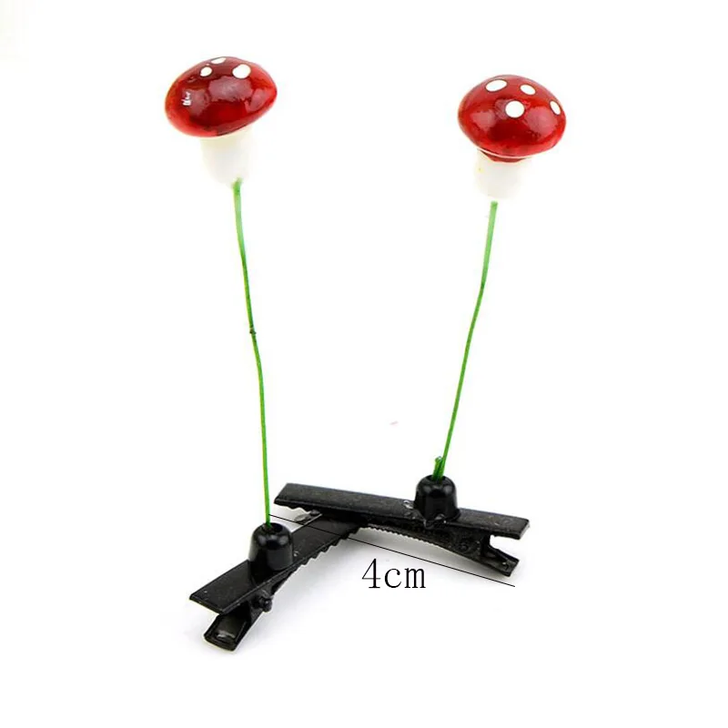 1PC Fashion Unisex Funny Grass Clips Adorable Flower Mushroom Grass Sprout Bean Antenna Hairpins Headwear Hair Claw Clip Clamp images - 6