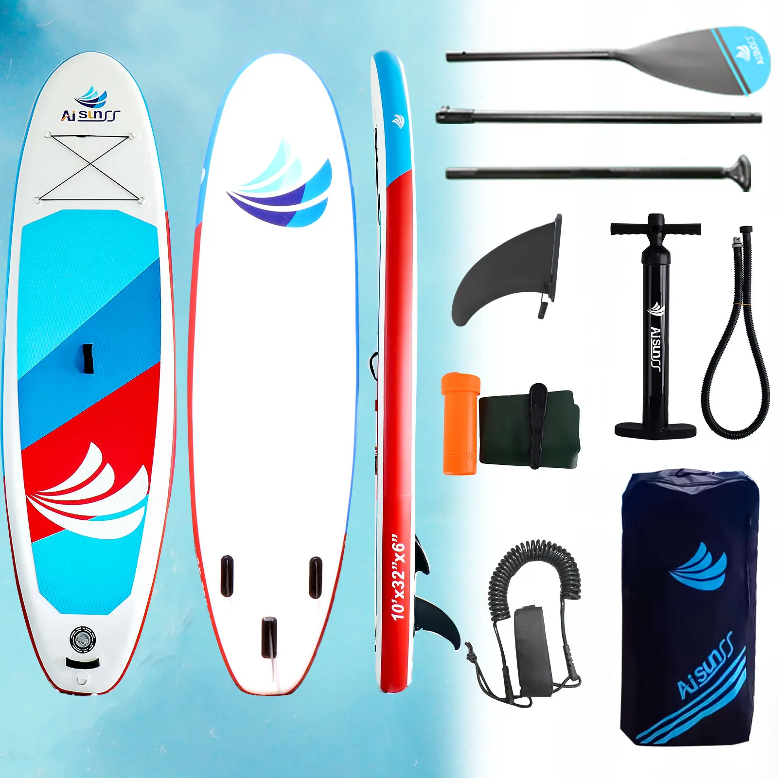 

10'（305*81*15cm）Surfboard Sup Board Stand Up Paddle Board сапборд 서핑보드 Wakeboard Foldable with Leash