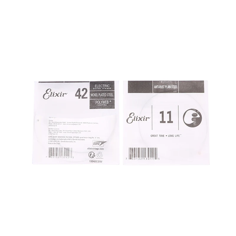 Elixir 12000 Electric Guitar Strings Anti-Rust Plated Nickel Steel With POLYWEB® Coating Strings .009 .011 .016 .024 .032 .042