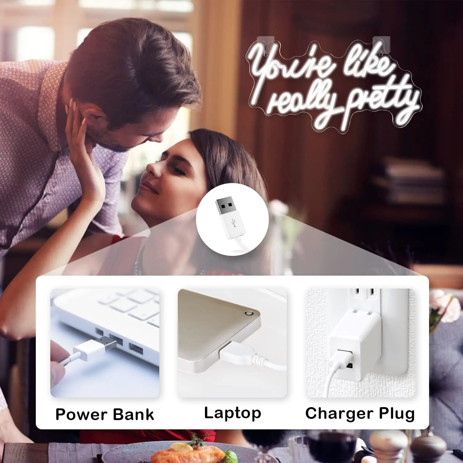 Неоновая светодиодная вывеска для украшения стен Свадебный декор спальни