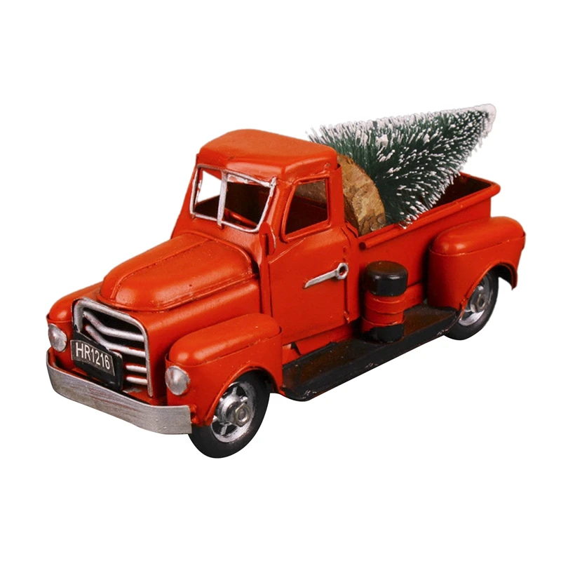 

7 Inches Vintage Red Truck Christmas Decor Christmas Tree Decor For Christmas Decoration Red