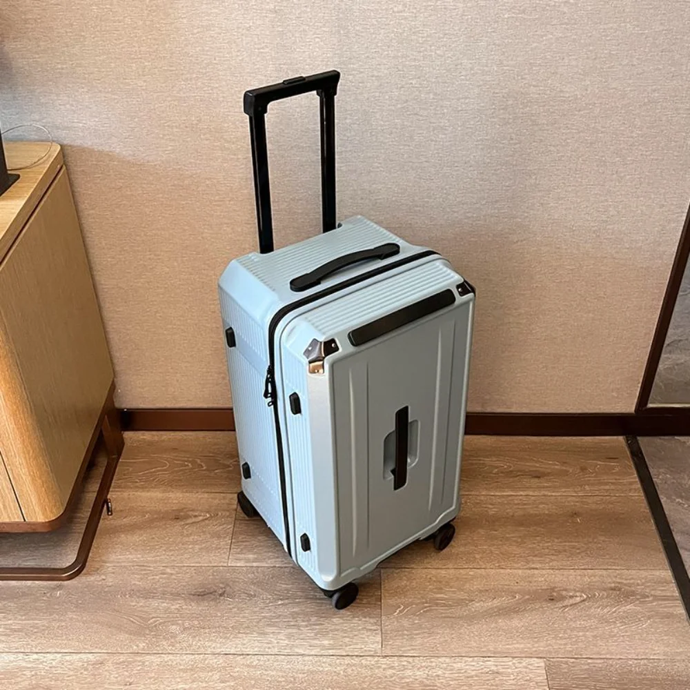 Luggage Fixed belt alloy travel suitcase Men's Business Rolling luggage on wheels trolley luggage Carry-Ons cabin suitcase