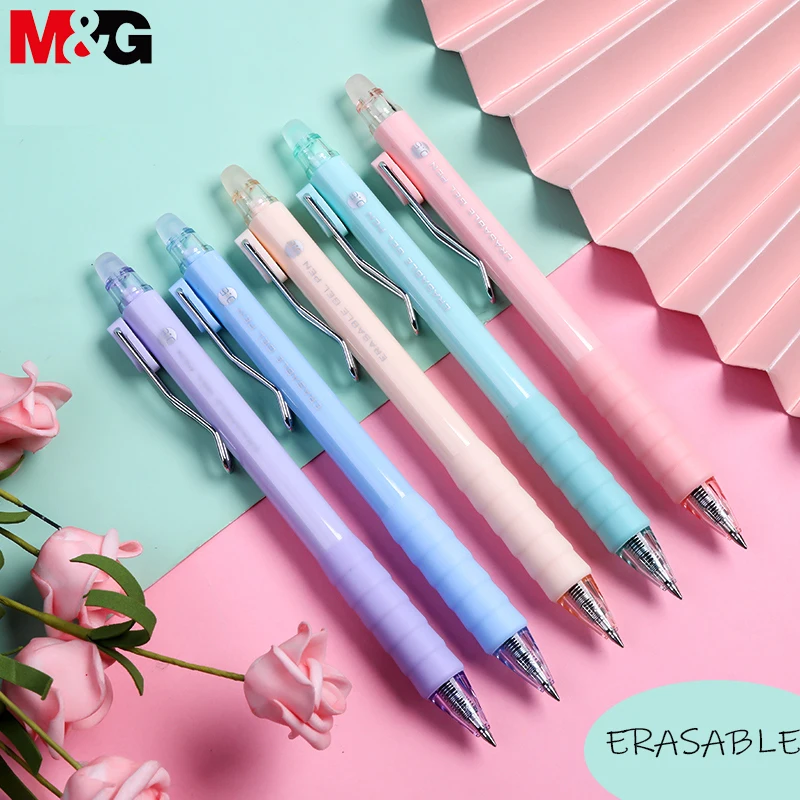 

M&G 1PC Morandi Color Erasable Pens For Writing 0.5MM Bullet Magic Gel Pen Set Kawaii Stationery Office School Supplies
