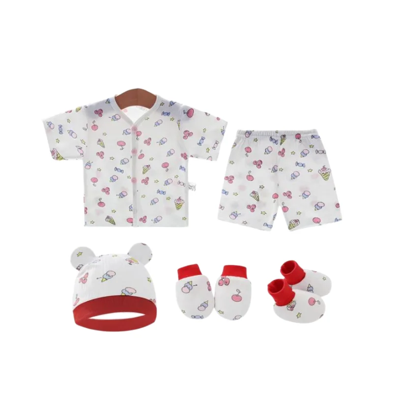 

Newborn soft fabric five-piece set Baby's suit FE01FE04-007