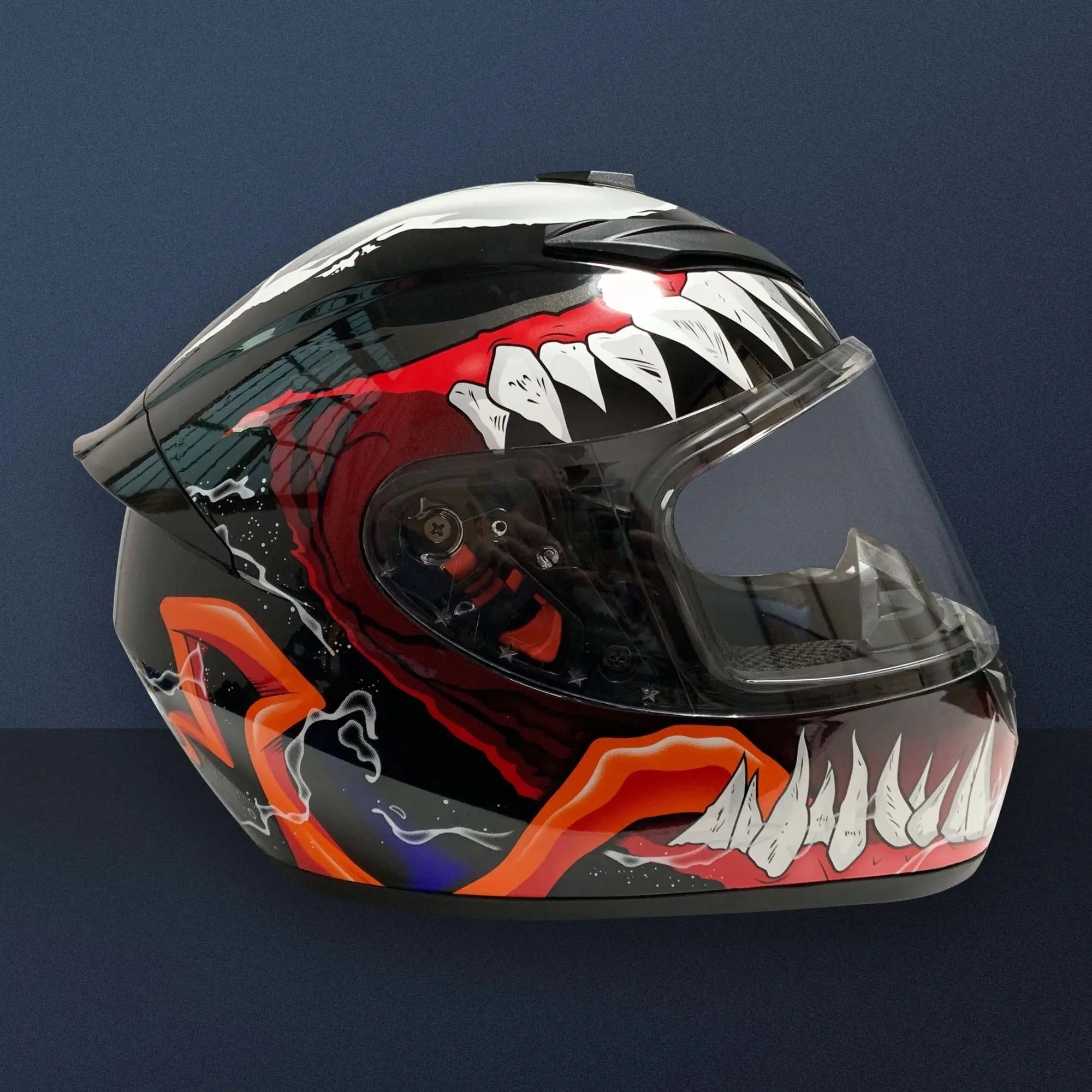 Venom Full Face Motorcycle Helmet High Definition Anti-fog Lens Removable Lining Racing Ultraviolet Protection Universal Helmet enlarge