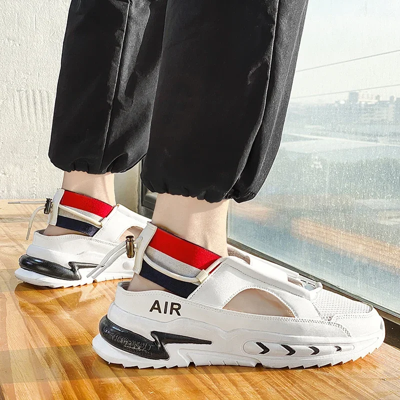 Сандалии мужские уличные водонепроницаемые повседневные босоножки с эффектом