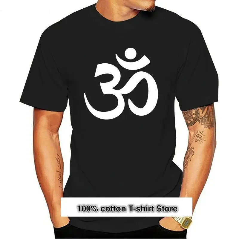 

Camiseta de algodón para hombres y mujeres, camisa de cuello redondo de gran tamaño, de Om, paz, S-5xl, indio, nuevos diseños
