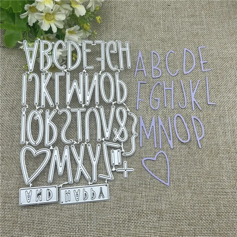 

Big Alphabet Set Metal Cutting Dies Stencils For DIY Scrapbooking Decorative Embossing Handcraft Die Cutting Template