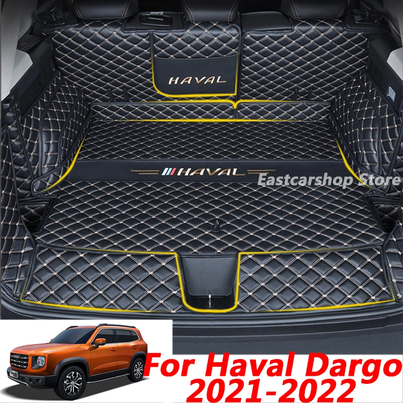 For Haval Dargo 2021 2022 Car All Inclusive Trunk Mat Boot Liner Tray Car Rear Trunk Cargo Mat Protective Cover Accessories