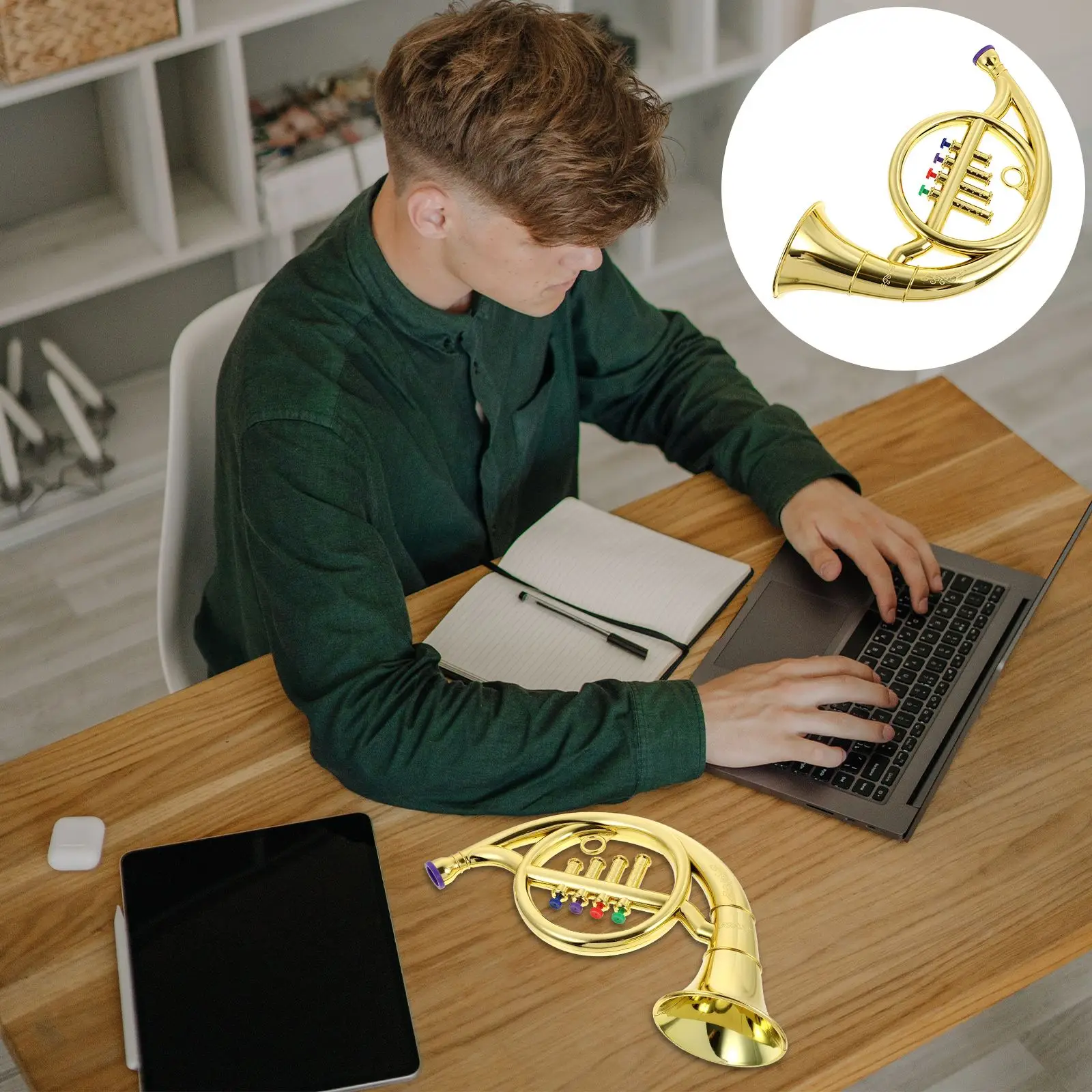 Детские сенсорные игрушки труба французский гудок для тубы музыкальные ветровые