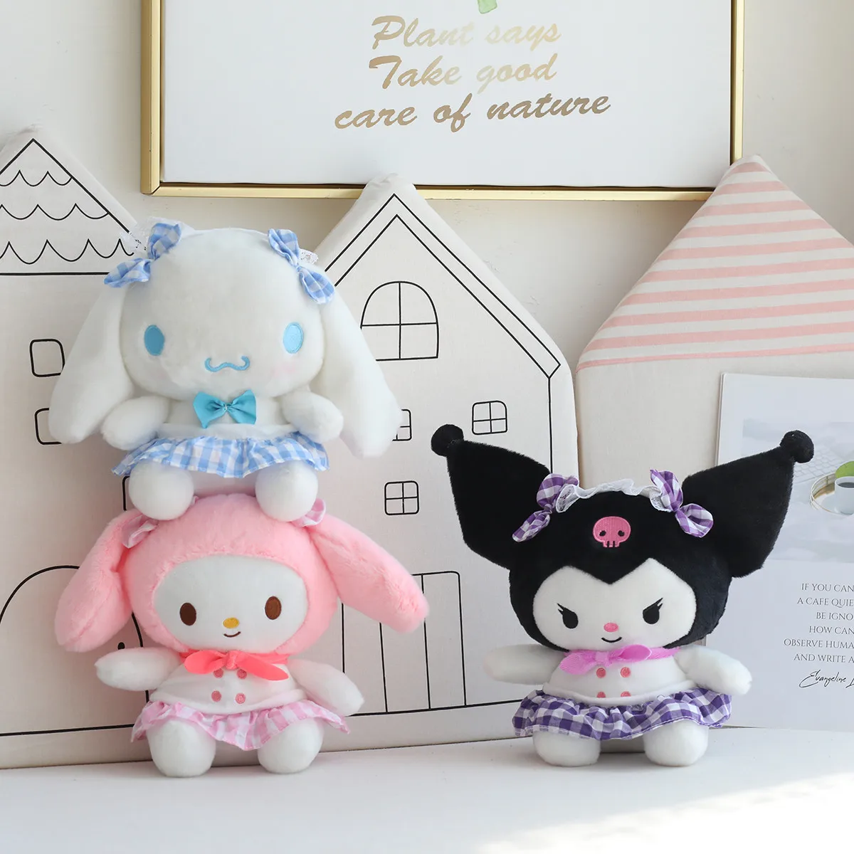 

Sanrio Kuromi Cinnamoroll My Melody Anime Cute Cartoon Pendant Exquisite Doll Plush Toy Doll Children Girls Gifts Couple Kid Toy