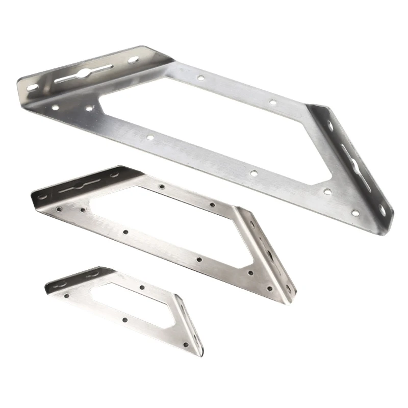 

P82D Triangular Flange AngleBracket Heavy Duty Shelf Bracket Mending Plate Furniture
