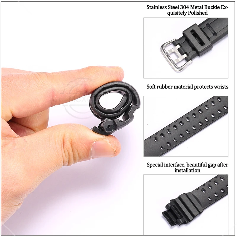 Resin Rubber Strap Suitable For Casio GW-4000 GA-1000 GW-A1000 GW-A1100 G-1400 Men's Waterproof Sports Watch Accessories