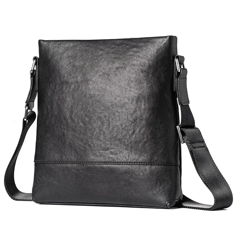 AETOO  Leather crossbody bag for men casual vertical first layer leather shoulder bag Business integrated leather shoulder bag