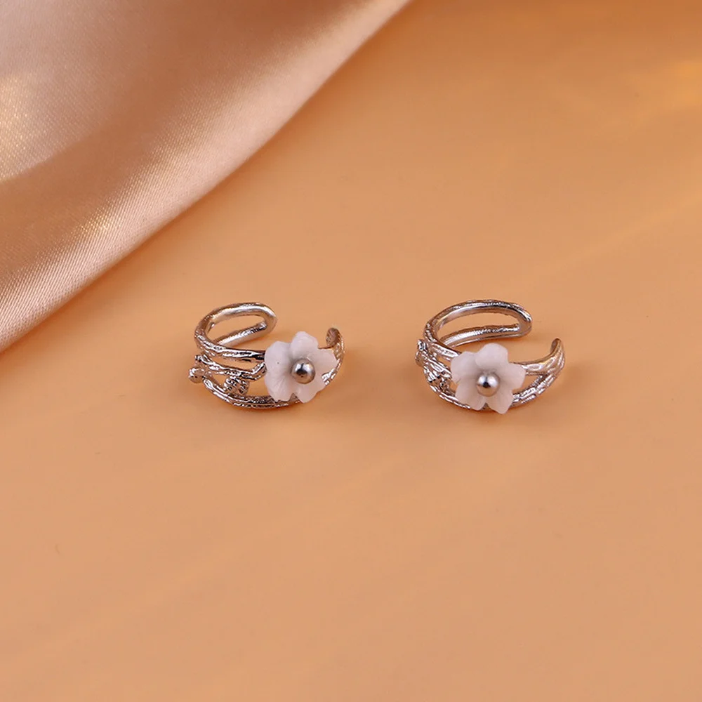 Женские серьги-Клипсы из серебра 925 пробы без перфорации |