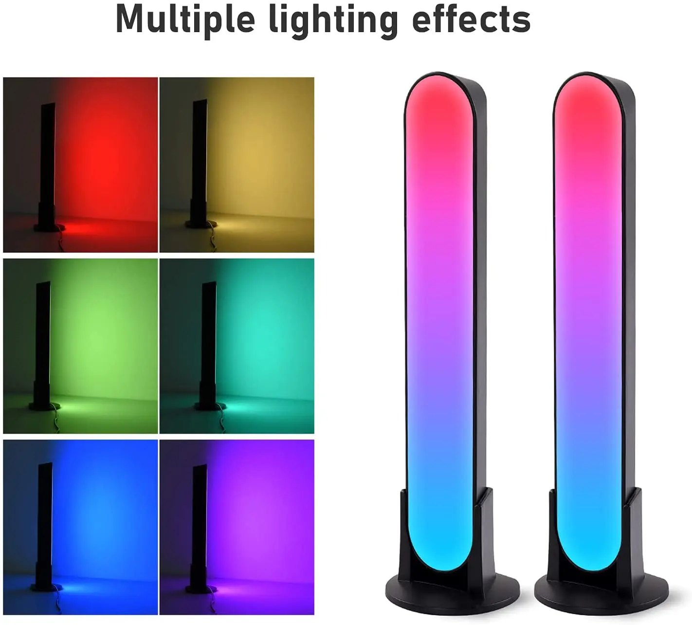 Smart Wifi RGB Symphony Lamp LED Pickup Light Bluetooth App Control Music Rhythm Lights Gaming Bar TV Computer Desk Ambient Lamp