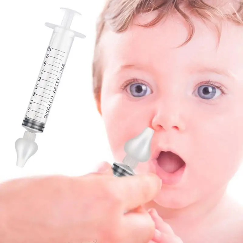 

2022 New Baby Nose Clean Needle Tube Infant Baby Care Nasal Aspirator Cleaner 10ML Baby RhinitisNasal Washer